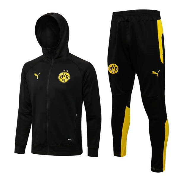 Hoodies Komplett Set Borussia Dortmund 2022-23 Schwarz Gelb